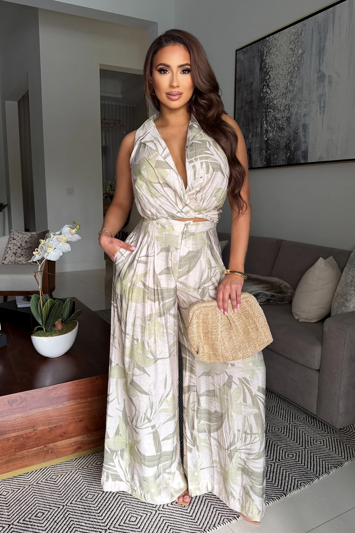 SERENE SCENE PANT SET